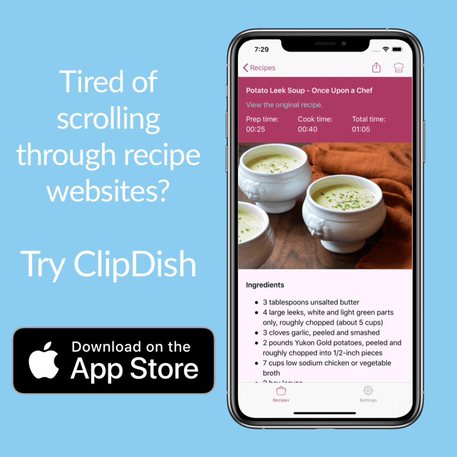 ClipDish app banner ad
